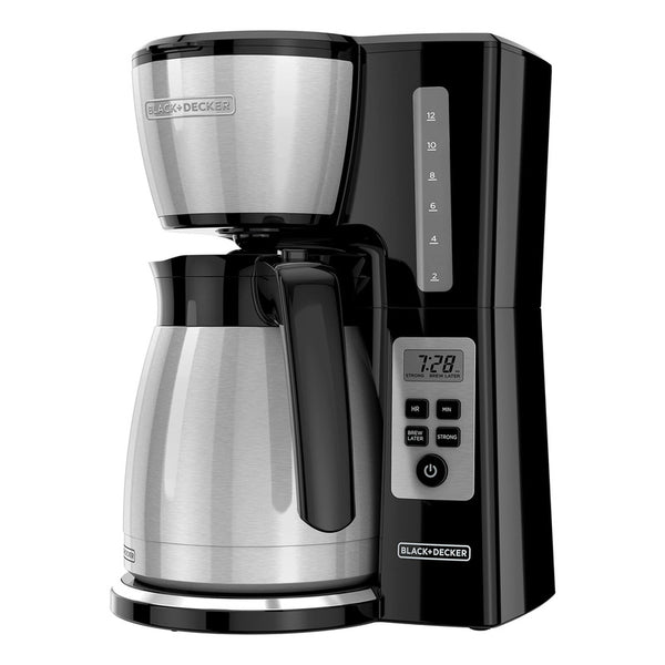 Cafetera Black Decker Programable 12 Tazas Vortex Cafe Caliente