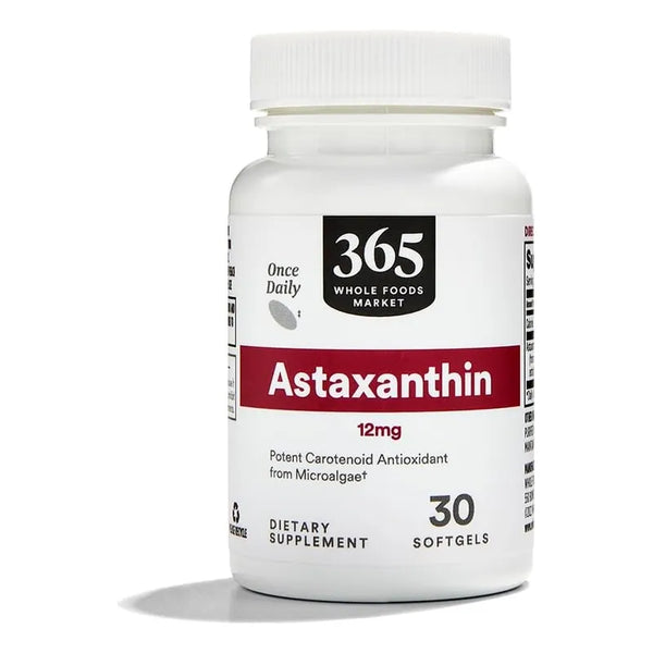 Astaxantina 12 Mg 30 Cápsulas Natural Antioxidante Saludable