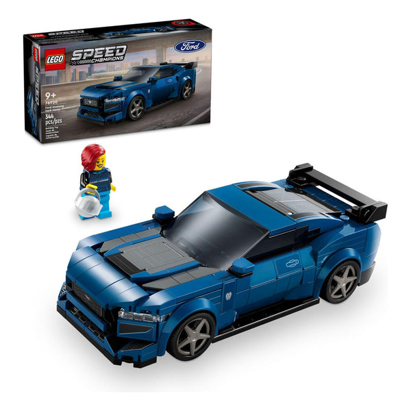 Lego Speed Champions Ford Mustang Dark Horse Juguete de Construcción para Niños y Coleccionistas