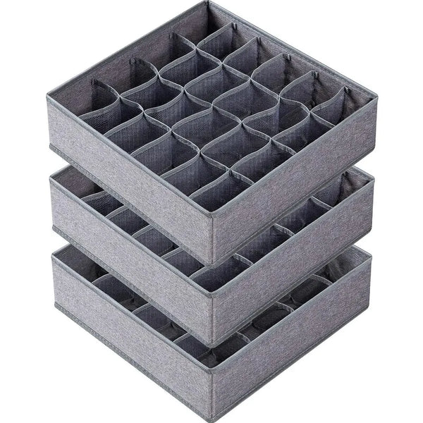 Organizador De Ropa Interior 3 Cajones 64 Celdas Optimiza Espacio