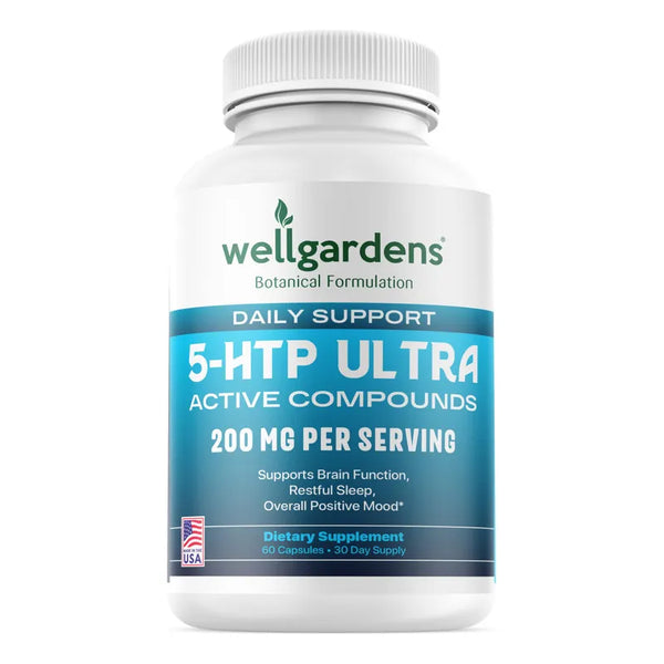 Capsulas 5 HTP 200 Mg Ultra Para Sueno Reparador En