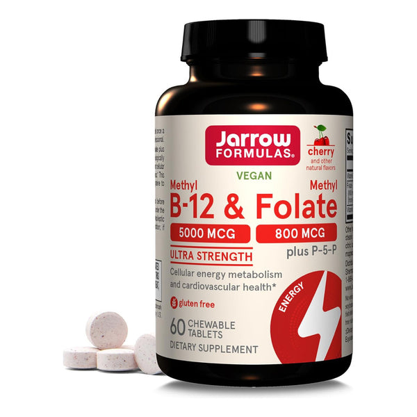 Metil B-12 5000mcg Folato De Metilo Jarrow Fórmula Tabletas