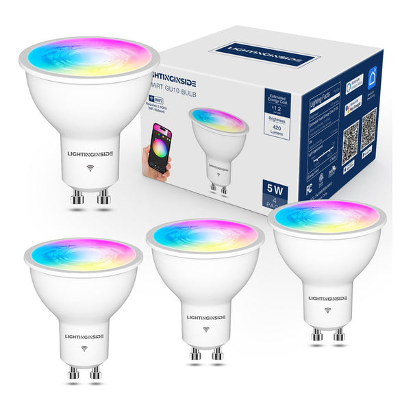 Bombilla Inteligente Gu10 5W 420LM Compatible Con Alexa Y Google Assistant