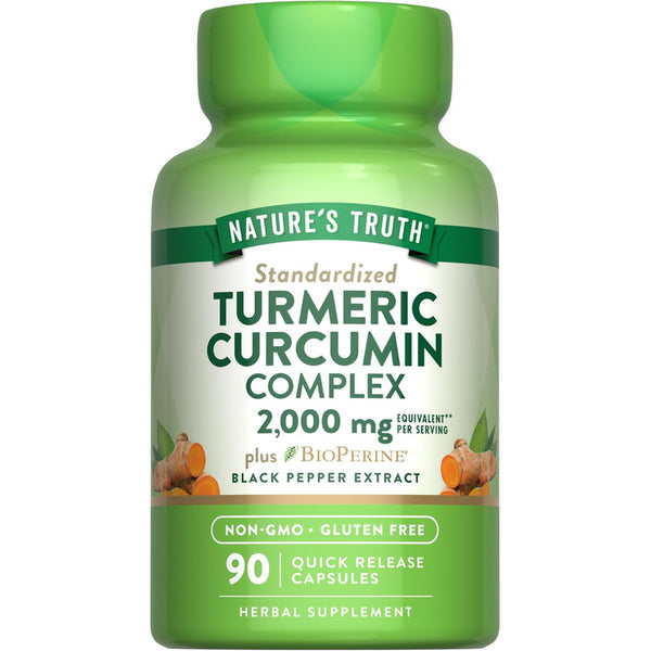 Capsulas Curcumina De Curcuma 2000 Mg Nature's Truth Antioxidante Potente