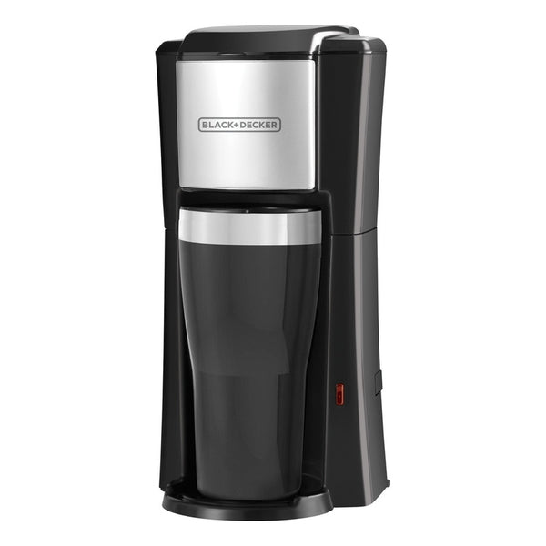 Cafetera Black Decker Para Una Sola Porción Negra De Plástico Y Acero