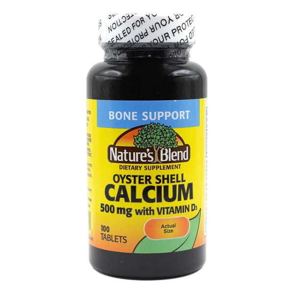 Calcio Concha De Ostra Vitamina D3 100 Tabletas Salud Y Energía