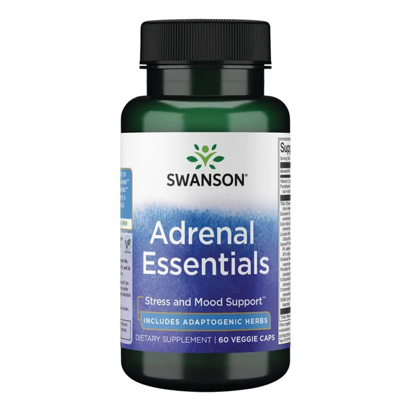 Capsulas Vegetales De Apoyo Adrenal Energizante Swanson 60 Unidades