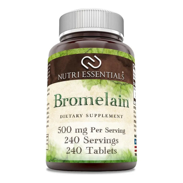 Bromelina 500 Mg 240 Tabletas Naturales Origen Piña Suplemento Saludable
