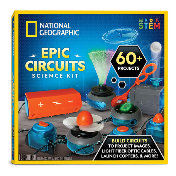 Kit De Circuito Electrónico Para Niños National Geographic 60 Proyectos STEM Educativos