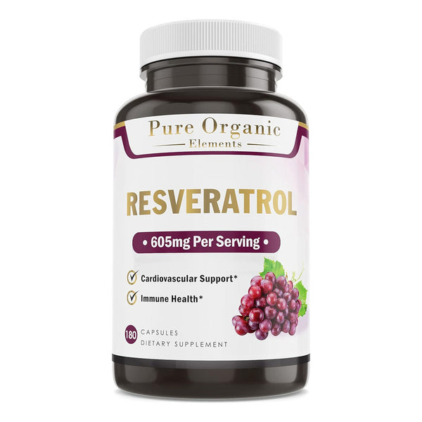 Resveratrol 605mg Extra Fuerte Salud Cardiaca 180 Capsulas