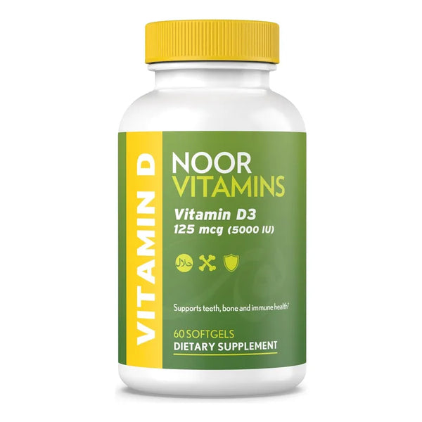 Capsulas Blandas De 5000 UI Vitamina D3 Noor Vitamins Salud Osea E Inmunologica