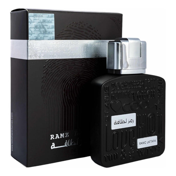Lattafa Ramz Silver Perfume Unisex Ámbar Vainilla Para Hombre Y Mujer