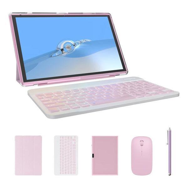 Tablet 10 Pulgadas 2 En 1 Con Teclado Y Mouse Perfecta Para Trabajo Y Entretenimiento