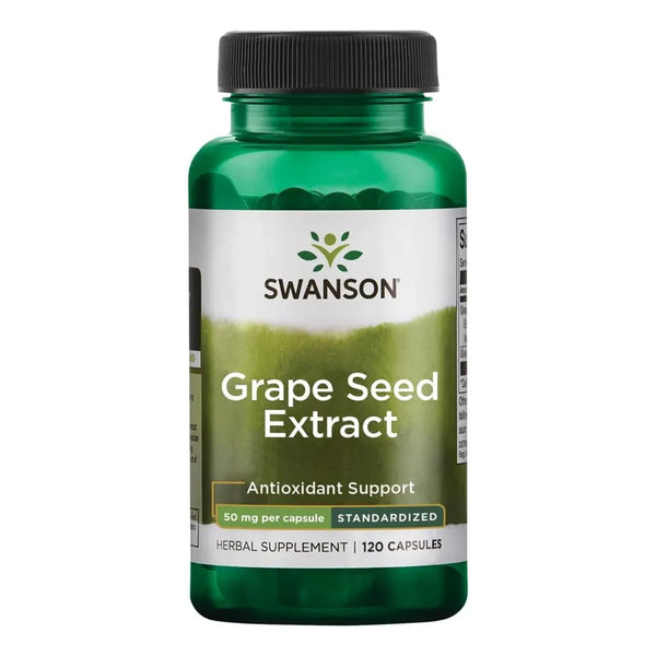 Extracto Semilla De Uva Estandarizado 50 Mg 120 Cáps Salud Cardiovascular Swanson