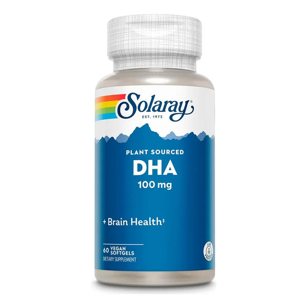 Capsulas Blandas Dha Neuromins Solaray 100mg Veganas 60ct Potencia Cerebral