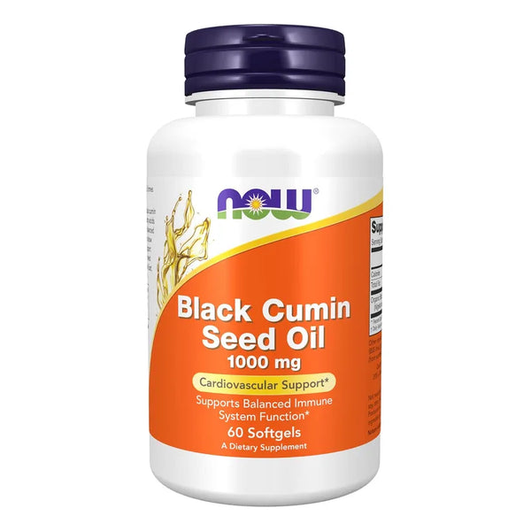 Aceite De Semilla De Comino Negro Now Foods Cuidado Cardiovascular 60 Capsulas