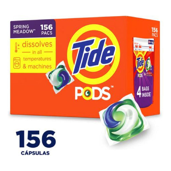 Tide Pods Detergente Cápsulas X156 Limpieza 3 en 1 Para Ropas Vibrantes
