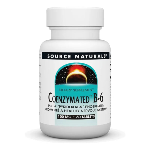 Apoyo Cerebral Cardiaco Coenzima B6 100 Mg 60 Tablet Source Naturals