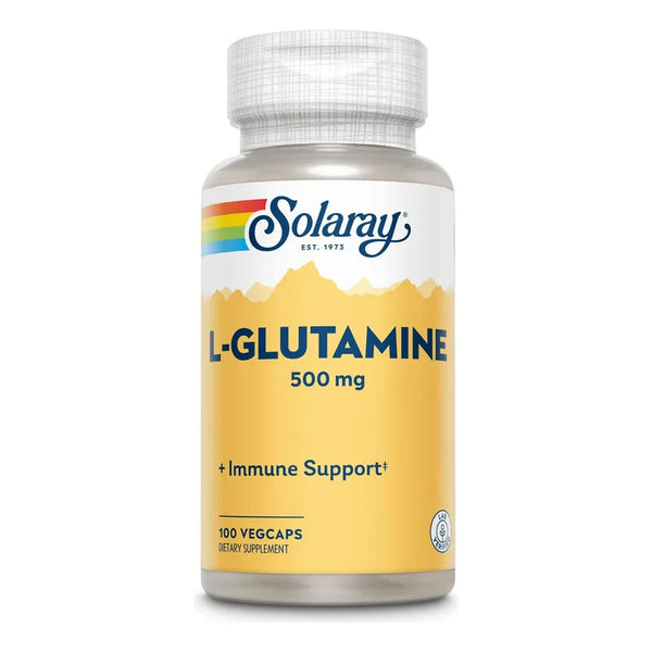 Capsulas L Glutamina 500 Mg Apoyo Inmunologico Solaray