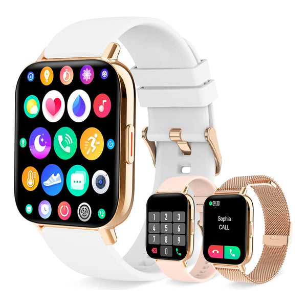 Reloj Inteligente Para Mujeres Marcacion Respuesta De Llamadas Impermeable