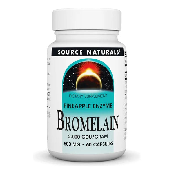 Capsulas De Bromelina 500 Mg 60 Unidades Piña Enzima Digestiva De Recuperación