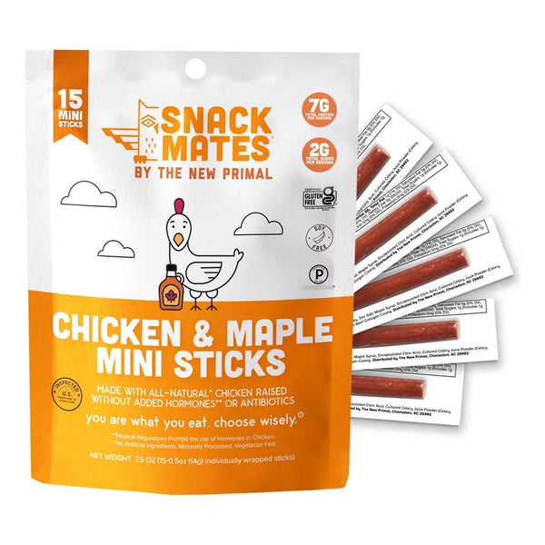 Snack Mates Palitos De Carne Saludables Sin Gluten Para Niños Bajos En Azúcar