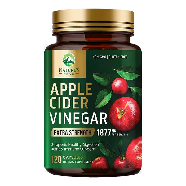 Capsulas De Vinagre De Sidra De Manzana 1877 Mg Nature's Peak Salud Y Bienestar
