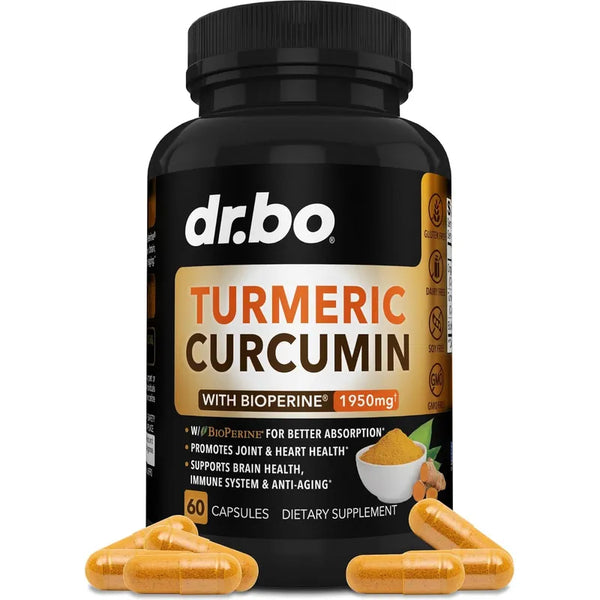 Capsulas Curcumina 1950 Mg Extracto Curcuma Longa Absorcion Maxima