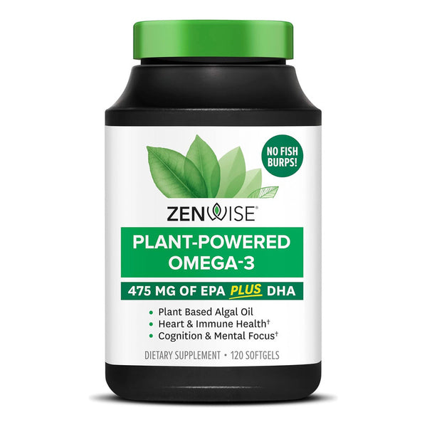 Suplemento Vegano Omega 3 Zenwise Con EPA Y DHA Sin Pescado