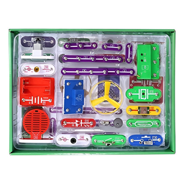 Kit Electrónico Para Niños 335 Circuitos Experimentos DIY Juguete STEM Educativo