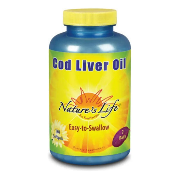 Aceite De Hígado De Bacalao Concentrado 1000 Mg Un Frasco 180 Cápsulas Importado