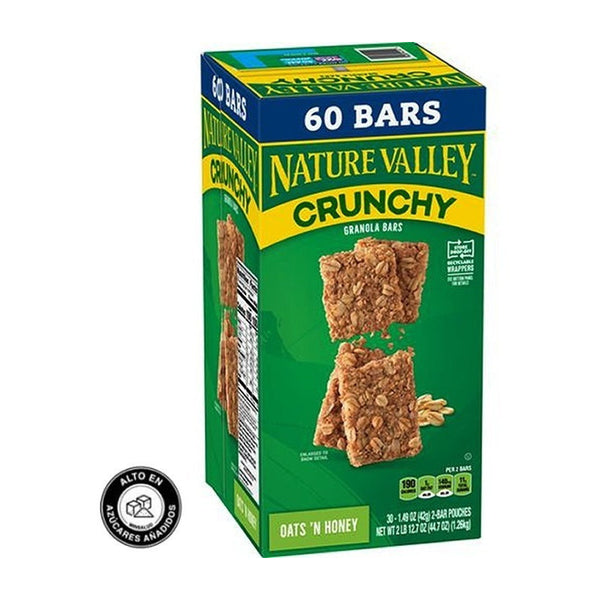 Nature Valley Barra Crunchy De Avena Y Miel Natural Sin Lactosa