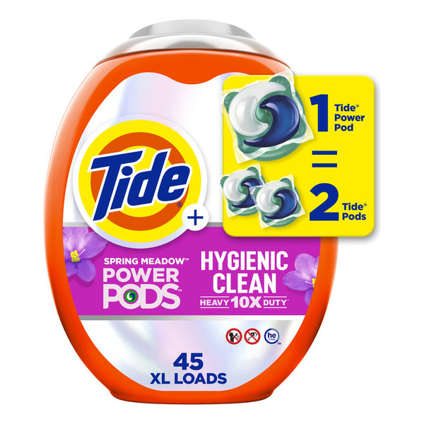 Detergente Tide Hygienic Clean Heavy Duty Con 10x Poder De Limpieza 45 Capsulas