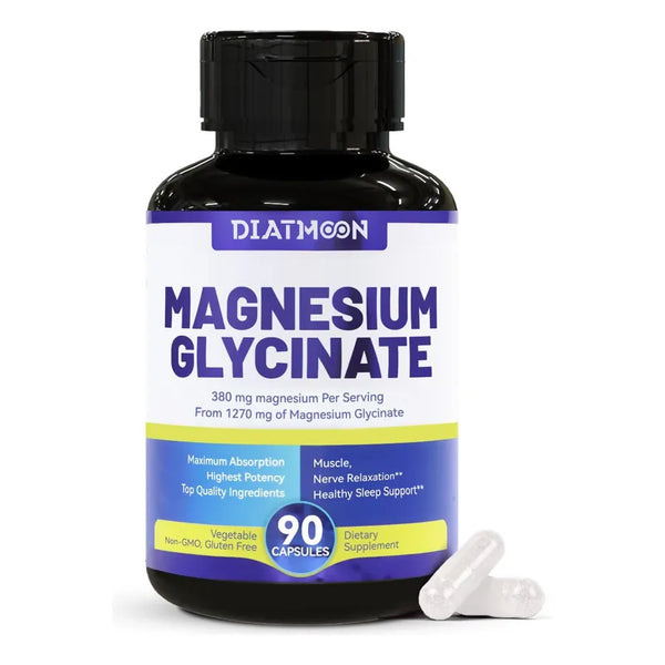 Capsulas Glicinato De Magnesio 380 Mg Apoyo Muscular Y Cardiaco