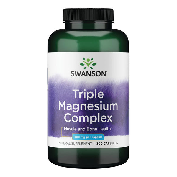 Complejo Triple Magnesio 400 Mg Capsulas 300 Unidades Para Salud Osea