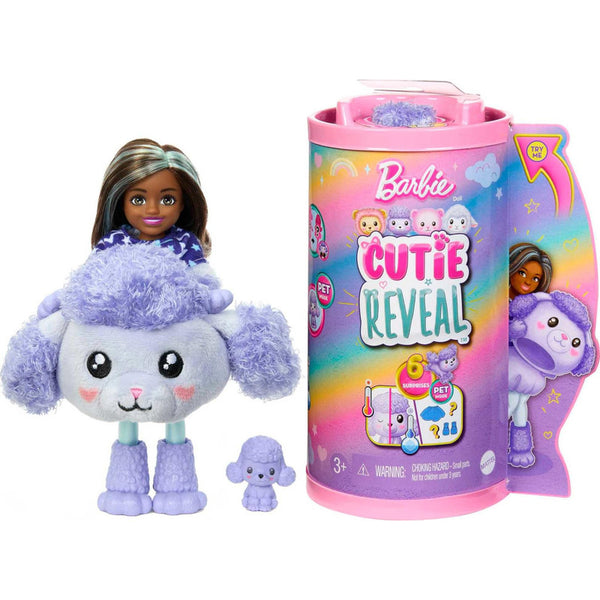 Chelsea Cutie Reveal Muñeca Con Disfraz De Caniche 6 Sorpresas Y Cambio De Color
