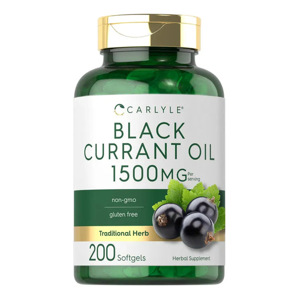 Cápsulas Blandas Aceite Grosella Negra 1500 Mg 200 Unidades Sin Gluten