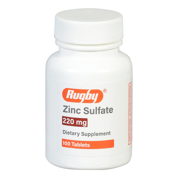 Tabletas Zinc Sulfato 220 Mg 100 Unidad Mejora Salud Fácilmente