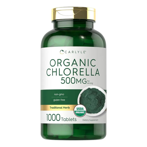 Capsulas De Chlorella 500 Mg 1000 Unidades Para Salud