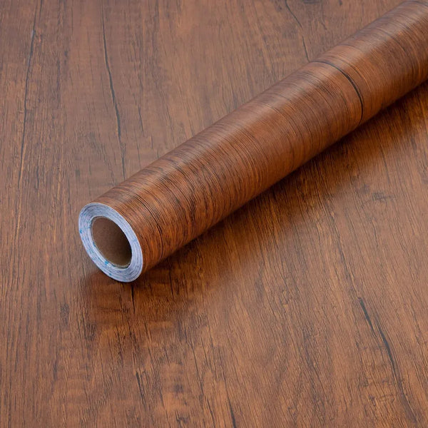 Papel De Contacto De Grano De Madera Autoadhesivo Impermeable 45x300cm