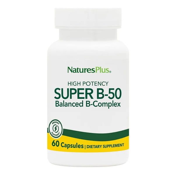 Capsulas Naturesplus Super B50 60 Porciones Complejo Vitamina B Alta Potencia