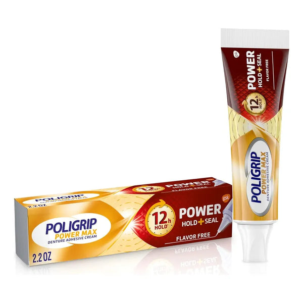 Super Poligrip Power Max Crema Adhesiva Dentaduras Sujecion Fuerte