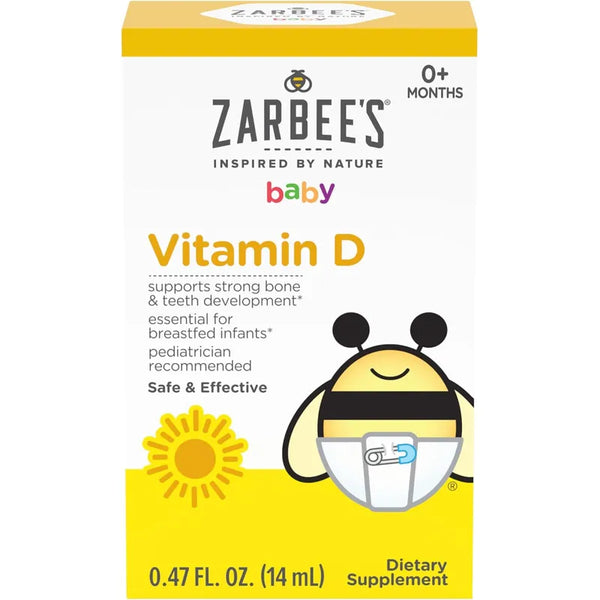 Vitamina D Para Bebé 15 Ml Salud Ósea Inmunidad Zarbees Naturals
