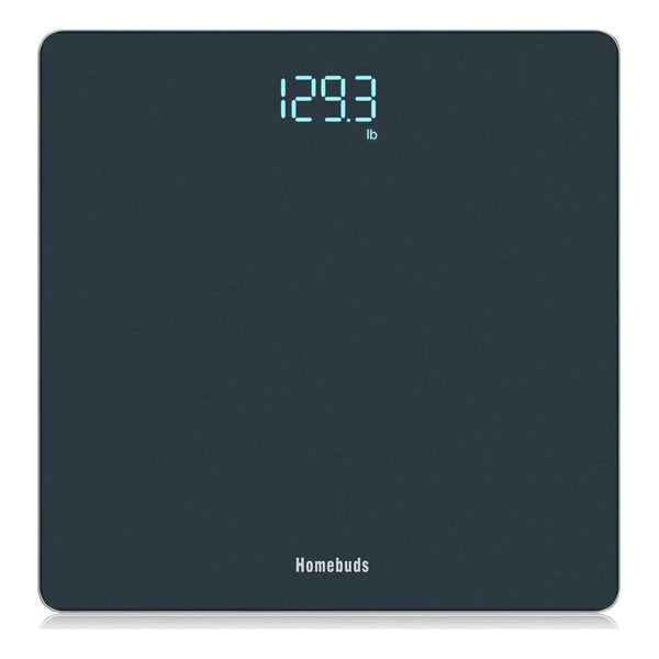 Báscula Digital Homebuds Para Baño Con Pantalla Led Azul Elegante