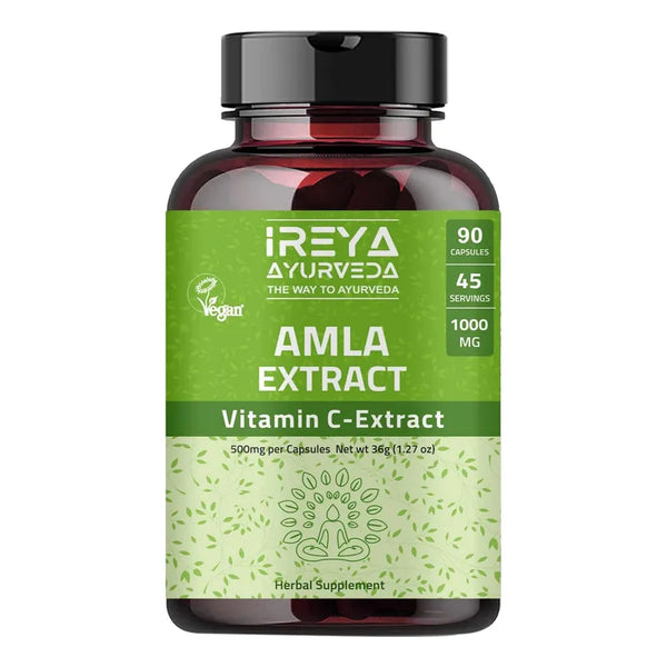 Capsulas De Extracto De Amla 1000mg 90 Unidades Vitamin C Veganas