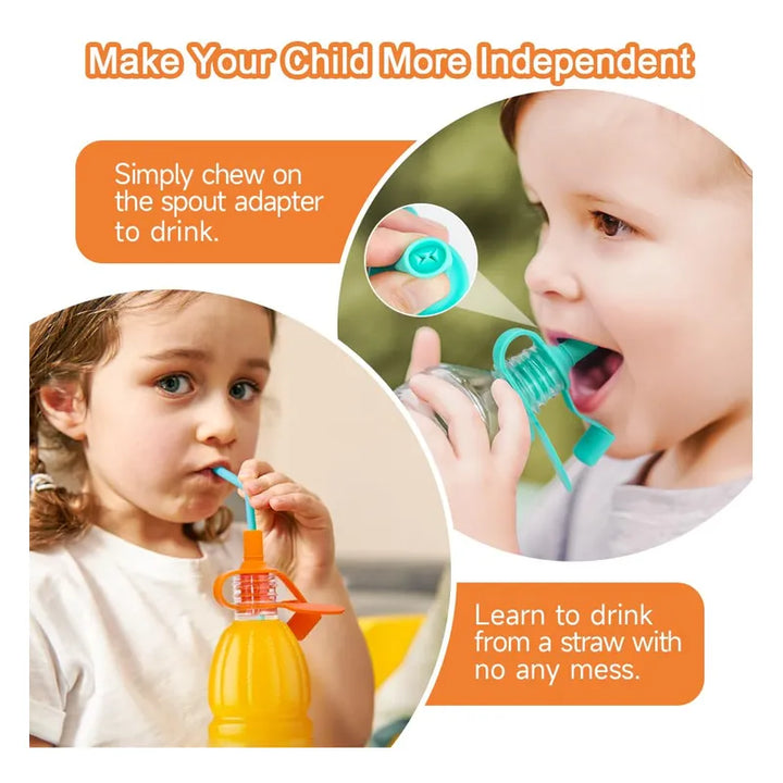 Tapa De Botella De Agua Para Bebés Adaptador Silicona Boquil - Imagen 7