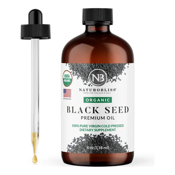 Aceite Organico Semillas Negras Virgen Prensado En Frio Soporte Inmunologico