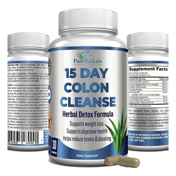 Limpieza De Colon Hierbas Desintoxicación Para Pérdida De Peso Energía Y Salud