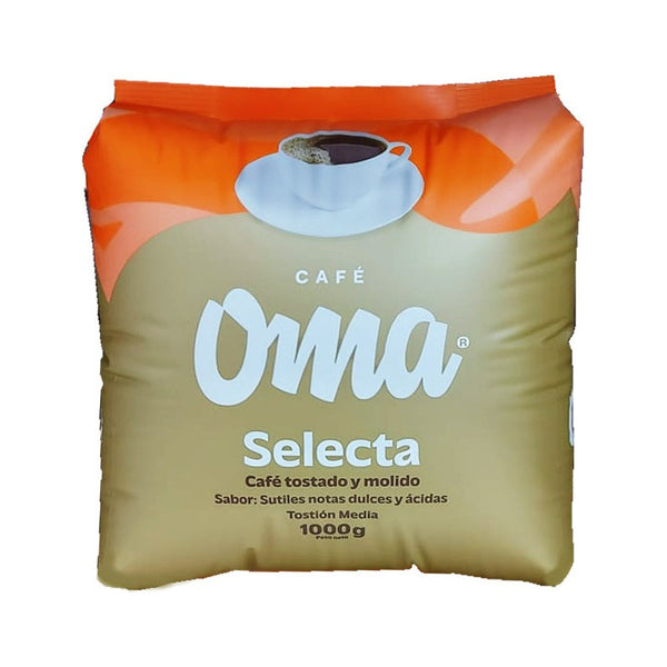 Cafe Oma Selecta Tostado Y Molido 1 K Fuerte Aromatico