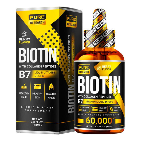 Biotina 50000 Mcg Con Colageno Para Cabello Piel Y Uñas